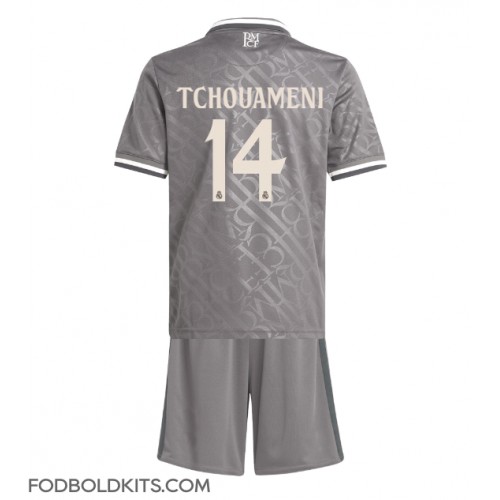 Real Madrid Aurelien Tchouameni #14 Tredje sæt Børn 2024-25 Kortærmet (+ Korte bukser)